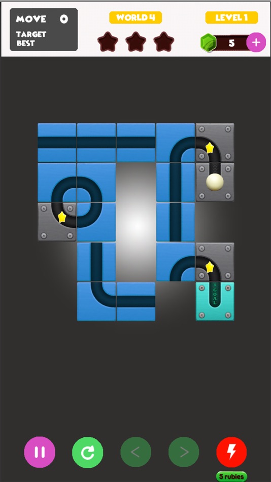#4. Move Block!: Move Ball (iOS) Podle: Somkiat Sahachepsuk