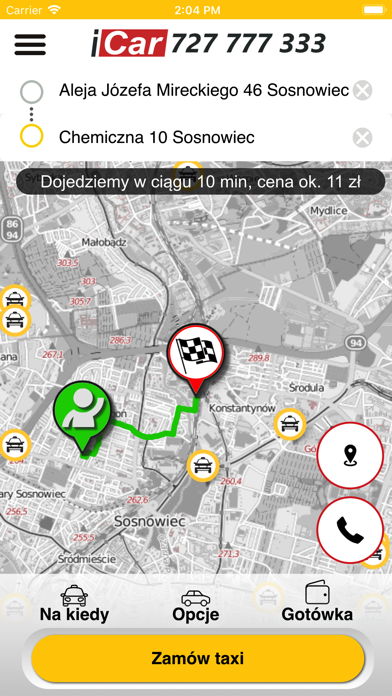 Screenshot #2 pour ICAR TAXI Śląsk 727 777 333