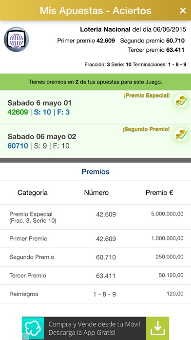 Télécharger LotoLuck - Resultados Lotería pour iPhone / iPad sur l'App  Store (Divertissement)