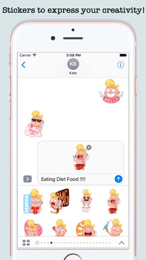 Love Cupid Emoji Stickers(圖4)-速報App