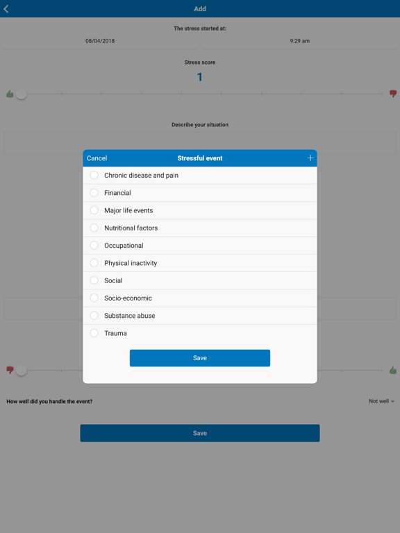 Manage Your Stress iPad screenshot
