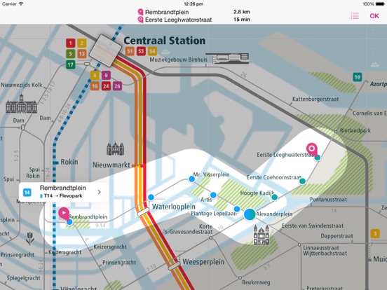 Screenshot #6 pour Amsterdam Rail Map Lite