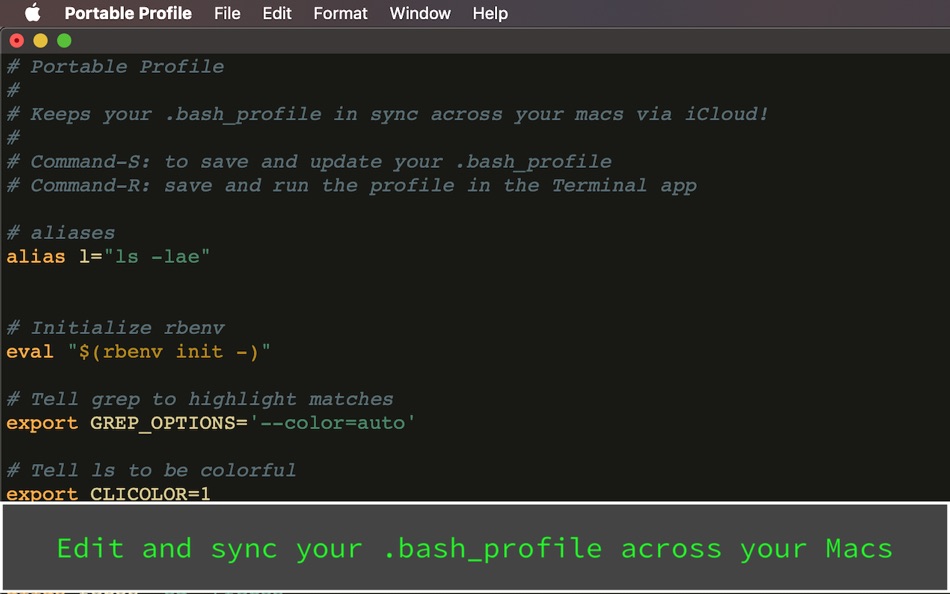 #1. Portable Profile (macOS) 由: Stephen Lind