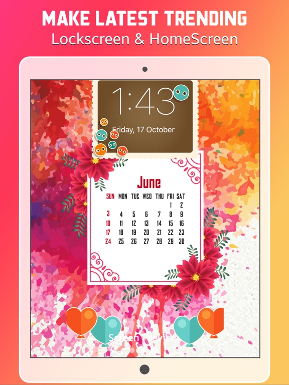 Lock screen Wallpapers Themes iPad screenshot 4 - Photo & Video app