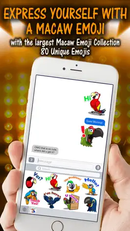 Game screenshot MacawMoji - Parrot Emojis apk
