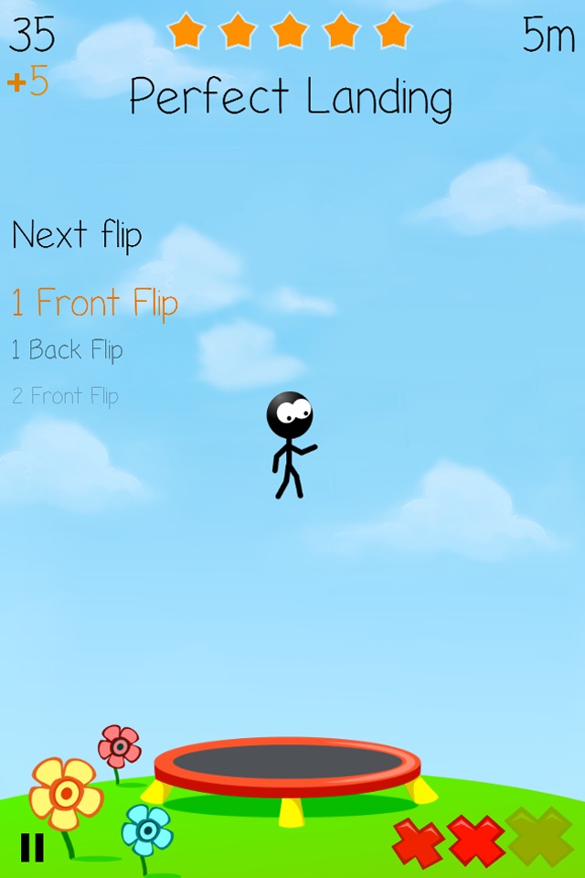 Trampoline Man (Stickman Game) screenshot 2