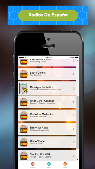 Screenshot #2 pour A+ Espagne Radio