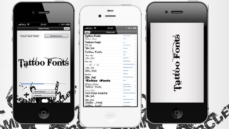 Tattoo Fonts - design your text tattoo