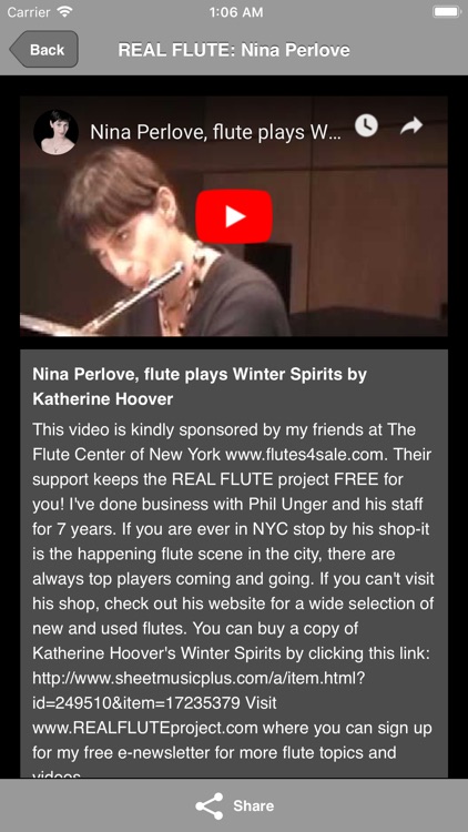 REAL FLUTE: Nina Perlove screenshot-3