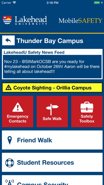 Mobile Safety - Lakehead U