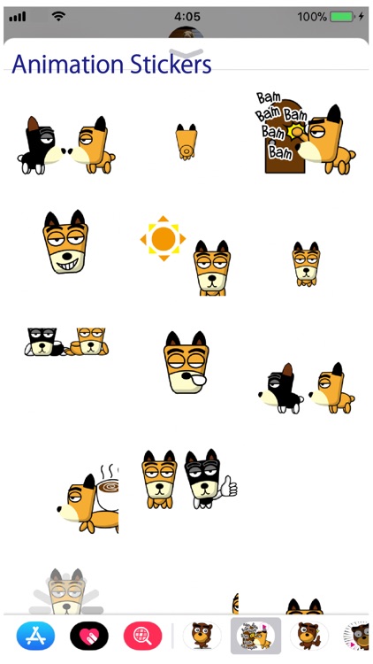 TF-Dog Animation 2 Stickers