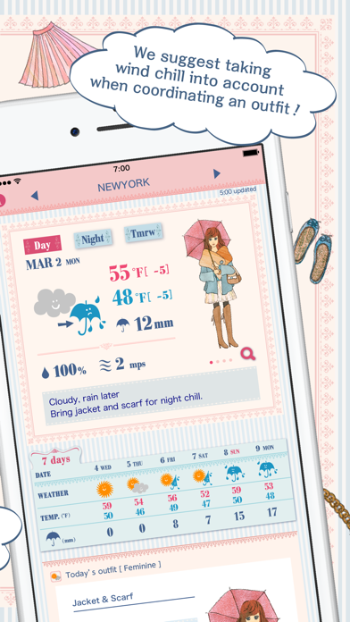Oshare Weather Screenshot