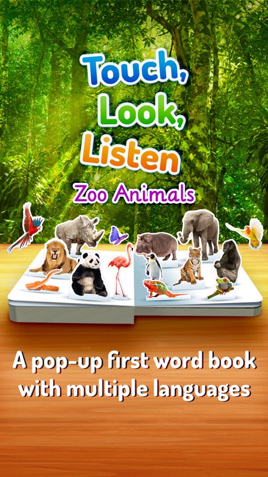 #1. Zoo Animals ~ Touch, Look, Listen (iOS) 由: StoryToys Limited