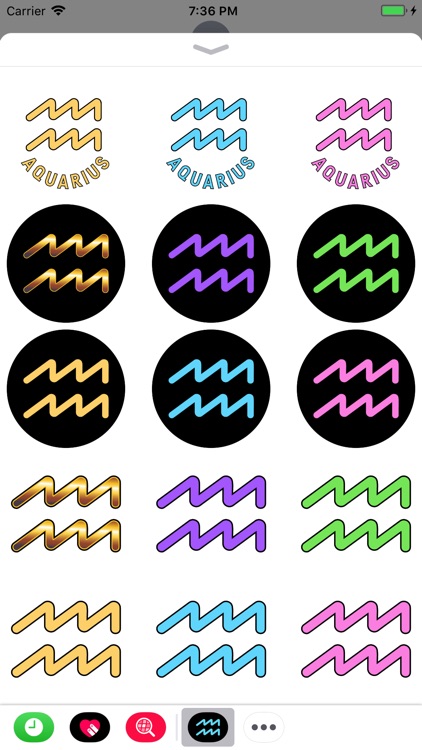 AQUARIUS Stickers