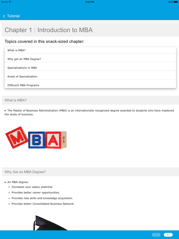 Learn MBA and Accounting iPad screenshot 4 - Education app