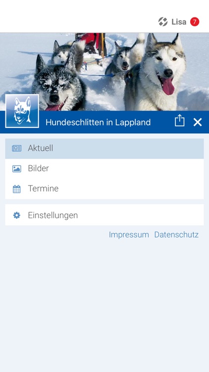Hundeschlitten in Lappland