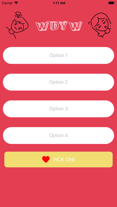 WDYW app screenshot