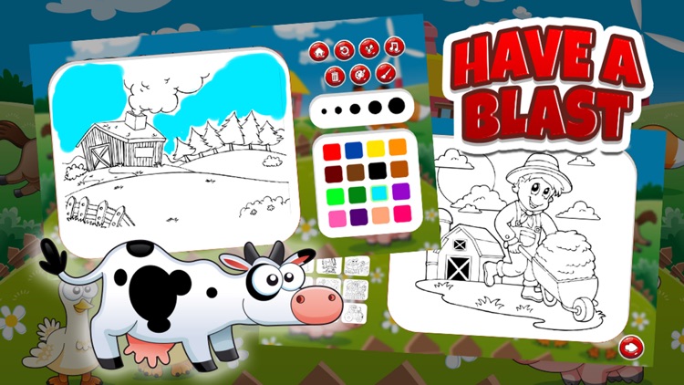 Colorful Diary: Coloring Farms