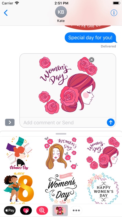 Woman's Day Modern Stickers