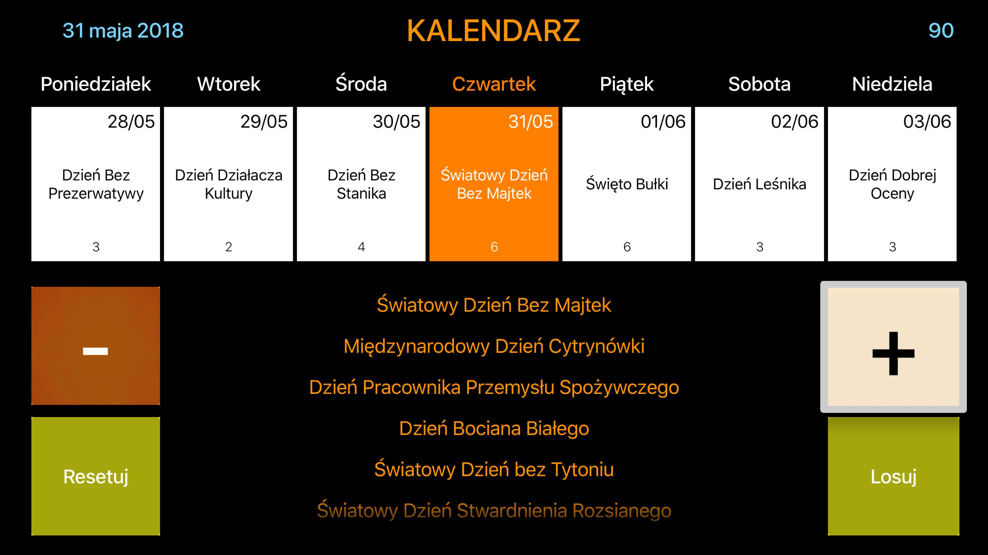 Kalendarz Świąt Nietypowych