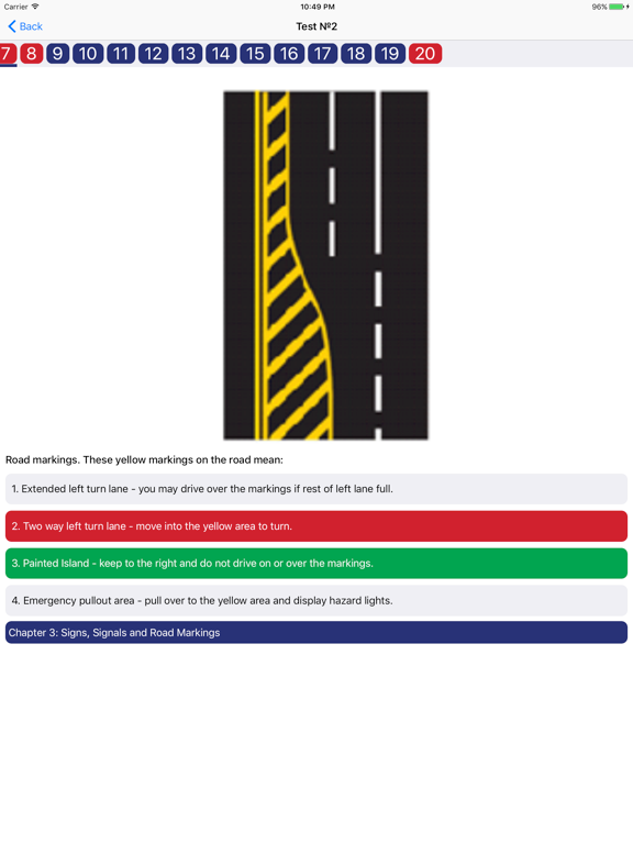 British Columbia, Canada Driver Knowledge Test iPad screenshot 5 - Education app