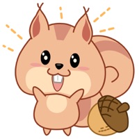 Kwipi Squirrel Love Acorn app icon - Stickers app for iPhone