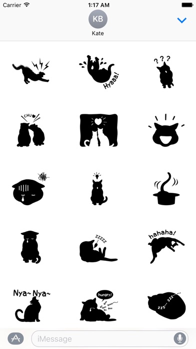 Shadow of Black Cat Stickers screenshot 2