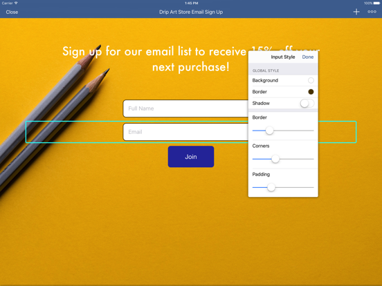 ActiveCampaign Forms for iPad screenshot 2