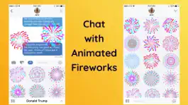 Game screenshot Animated Fireworks Stickers apk