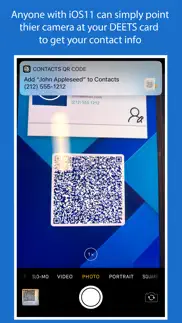 deets: qr code contact card iphone screenshot 3