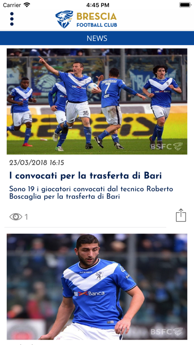 Screenshot #2 pour Brescia Calcio L'App ufficiale