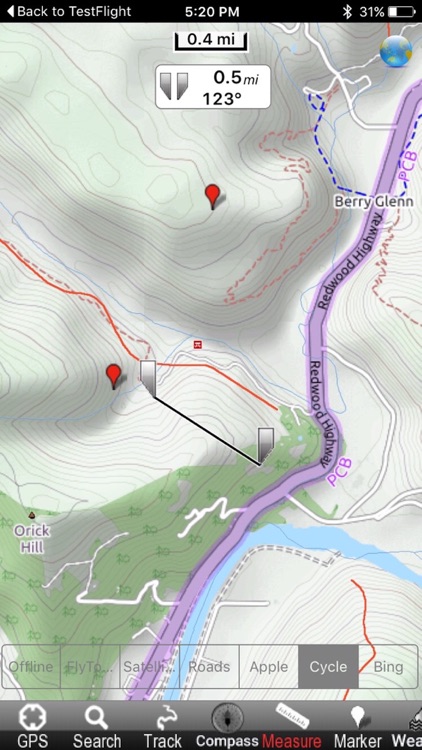 Redwood National Park - GPS Map Navigator