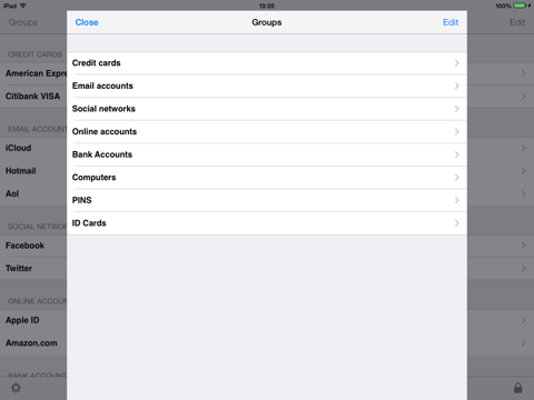 Key Cloud Password Manager - náhled