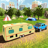 Camper Van Truck Parking RV Car Trailer Simulator
