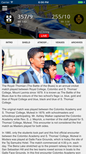 Royal Thomian Live(圖5)-速報App