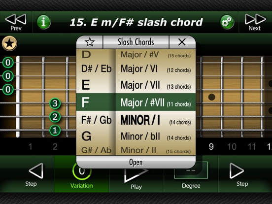 Slash Chords on Guitar iPad screenshot 4 - Music app