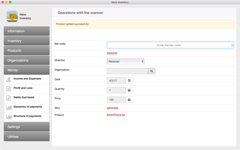nano inventory iphone screenshot 4