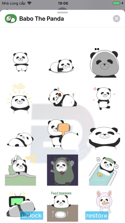 Babo The Pandaaaaa Sticker