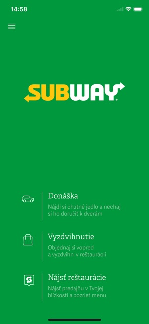SUBWAY® Slovensko(圖1)-速報App