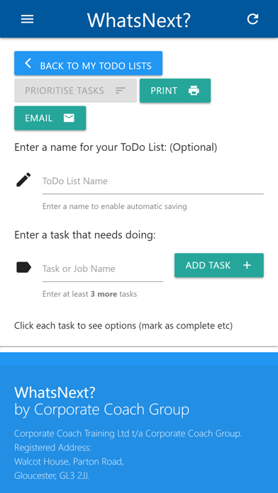 WhatsNext? iPhone screenshot 3 - Business app