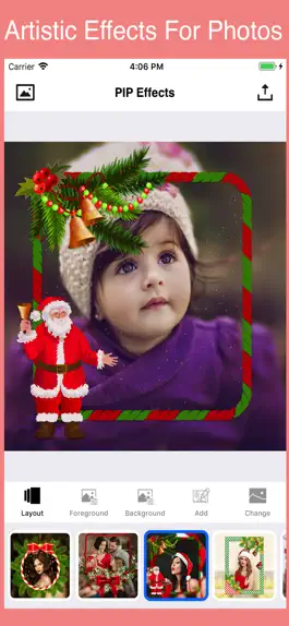 Game screenshot PIP Camera & Effects for Xmas apk