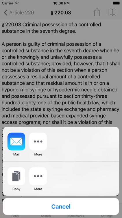 New York Penal Law screenshot-3