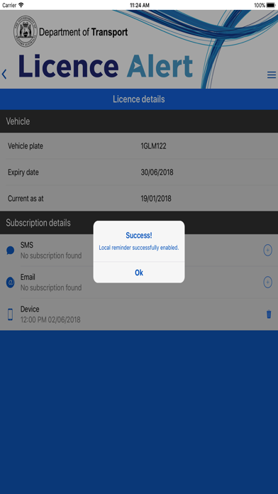 Licence Alert iPhone screenshot 2 - Utilities app