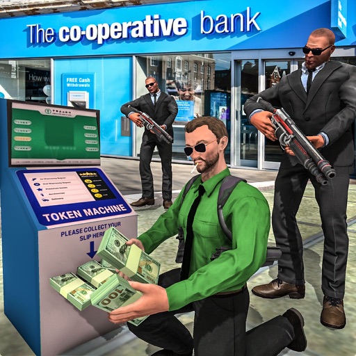 NY City Bank Robber & Police Icon