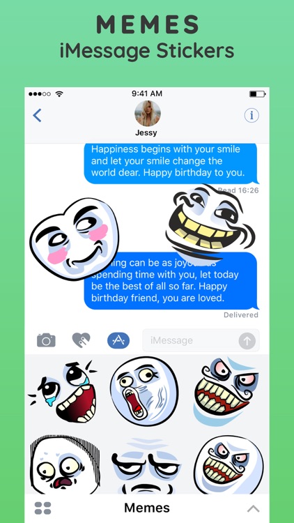 Meme Stickers for iMessage App