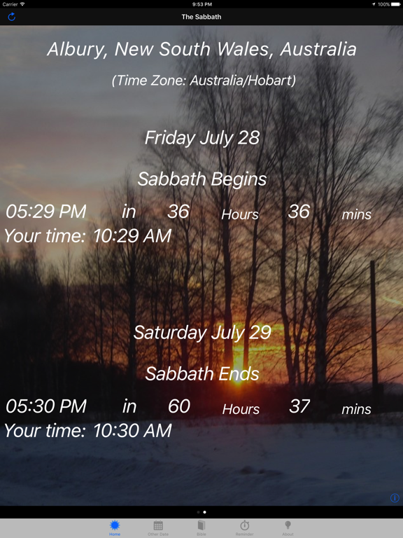 Screenshot #4 pour The Sabbath App