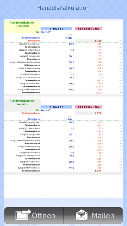 Vorlagen für Numbers screenshot-3
