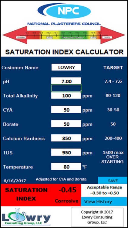 NPC LSI Calc