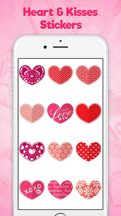 Heart and Kiss Stickers