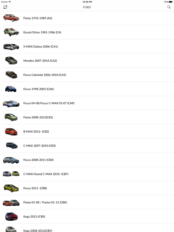 Screenshot #6 pour Car parts for Ford